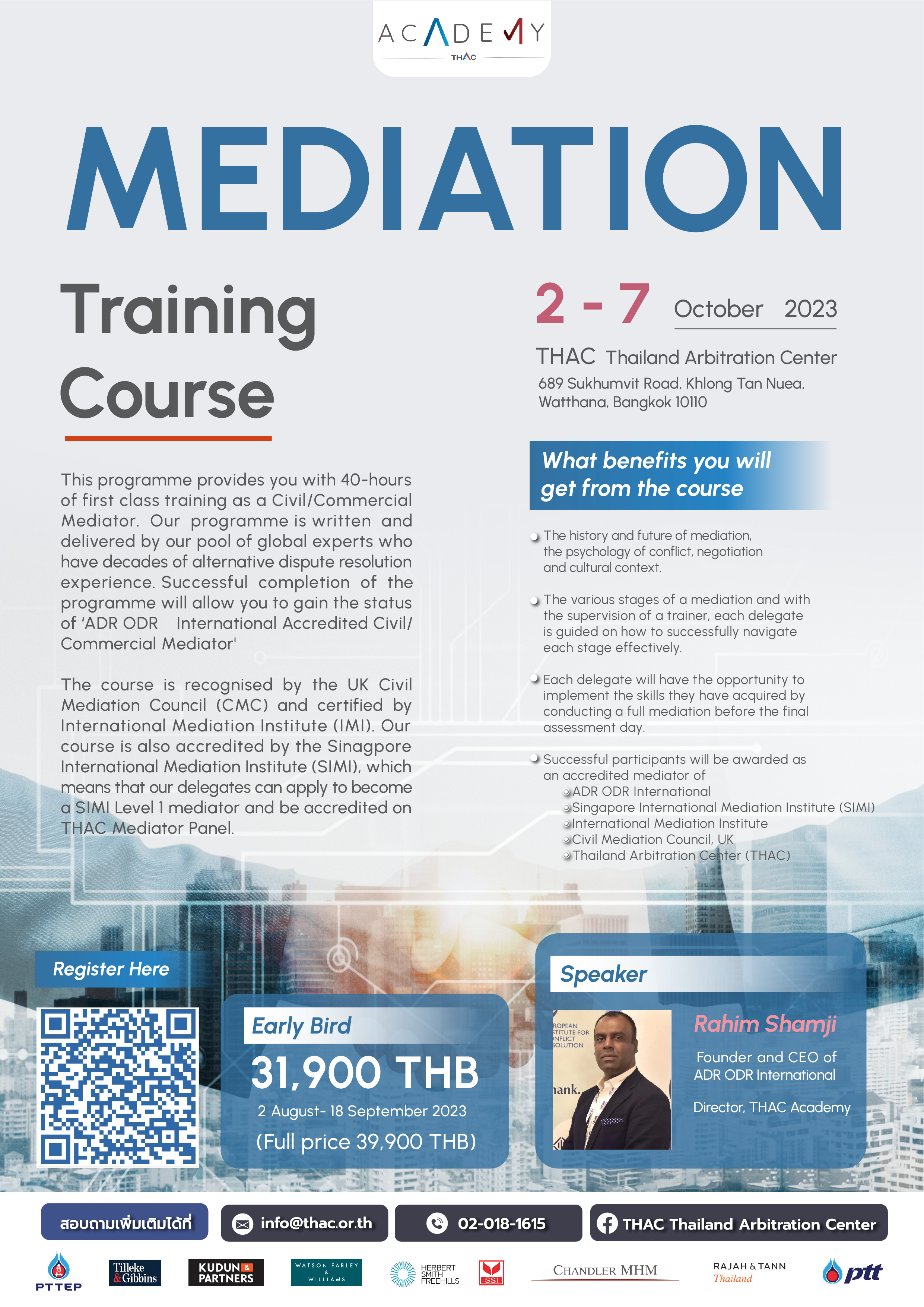 13th Mediation Training Course in Thailand